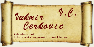 Vukmir Čerković vizit kartica